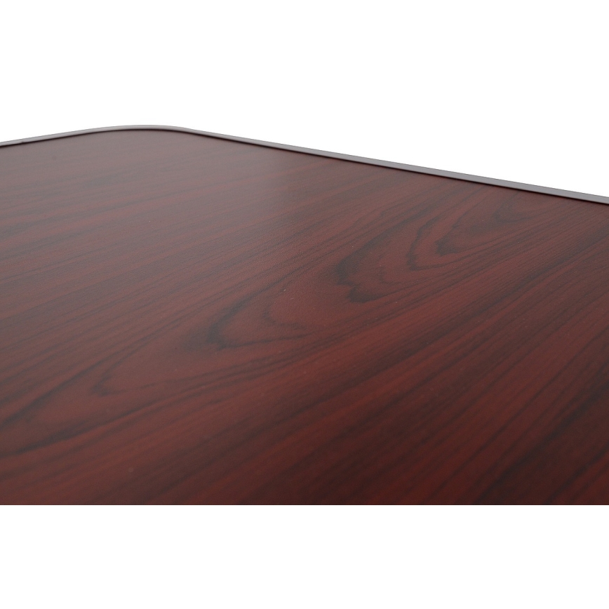 Folding camping table brown/matte chrome