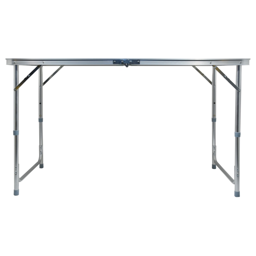Folding camping table brown/matte chrome