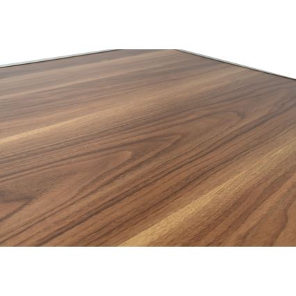 Folding camping table brown/matte chrome