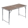 Folding camping table brown/matte chrome