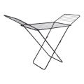 Folding clothes drying rack TORO 180x93 cm black