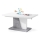 Folding coffee/dining table with lifting top NINO white/grey concrete