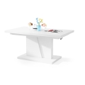 Folding coffee table with lifting top NINO white