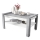 Folding coffee table with lifting top with shelf ADEN grey/white