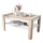 Folding coffee table with lifting top with shelf ADEN oak sonoma/white