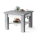 Folding coffee table with lifting top with shelf CALEB grey/white