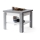 Folding coffee table with shelf LIA grey/white