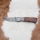 Folding Damascus knife 8 cm ironwood