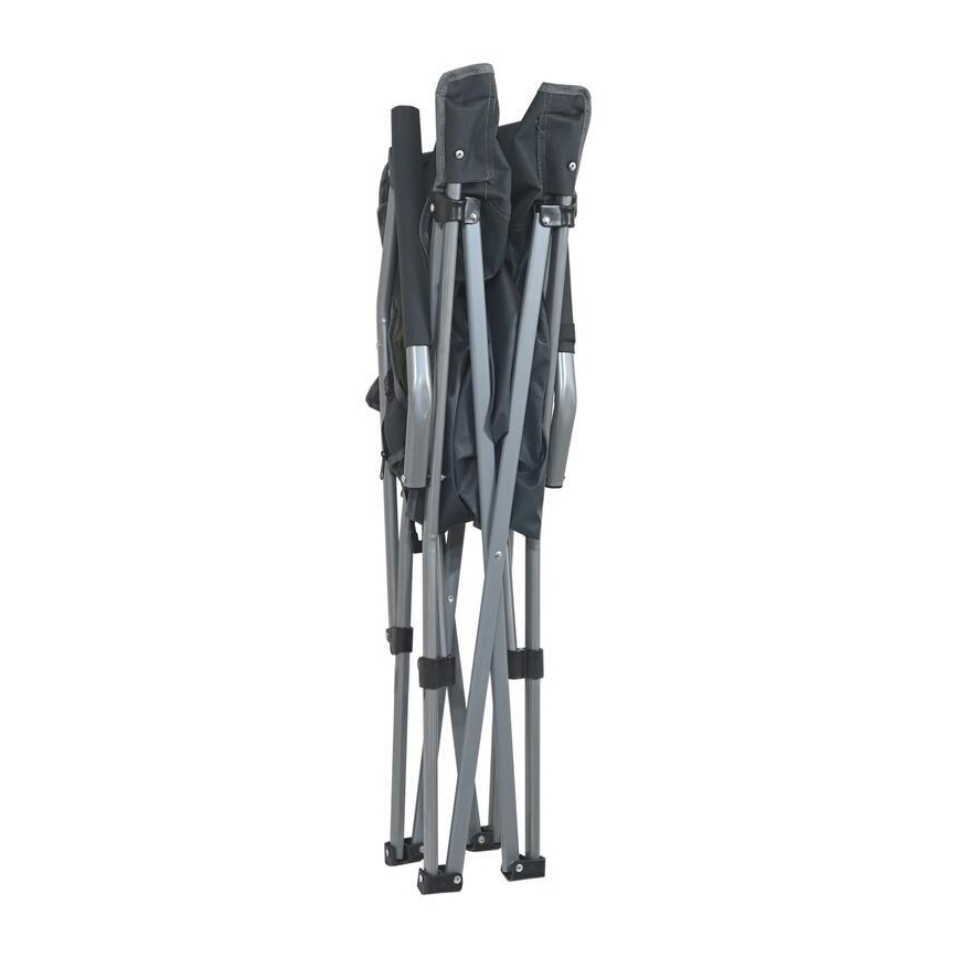 Folding heated camping chair 11/5V green/gray