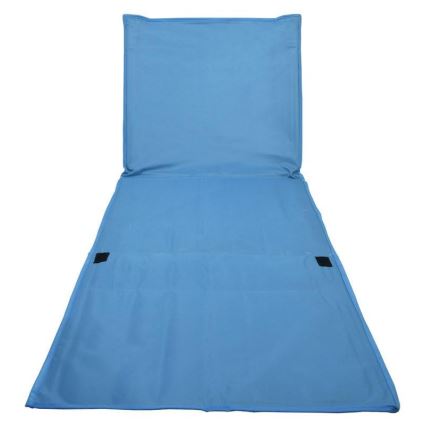 Folding lounger blue 160x55 cm