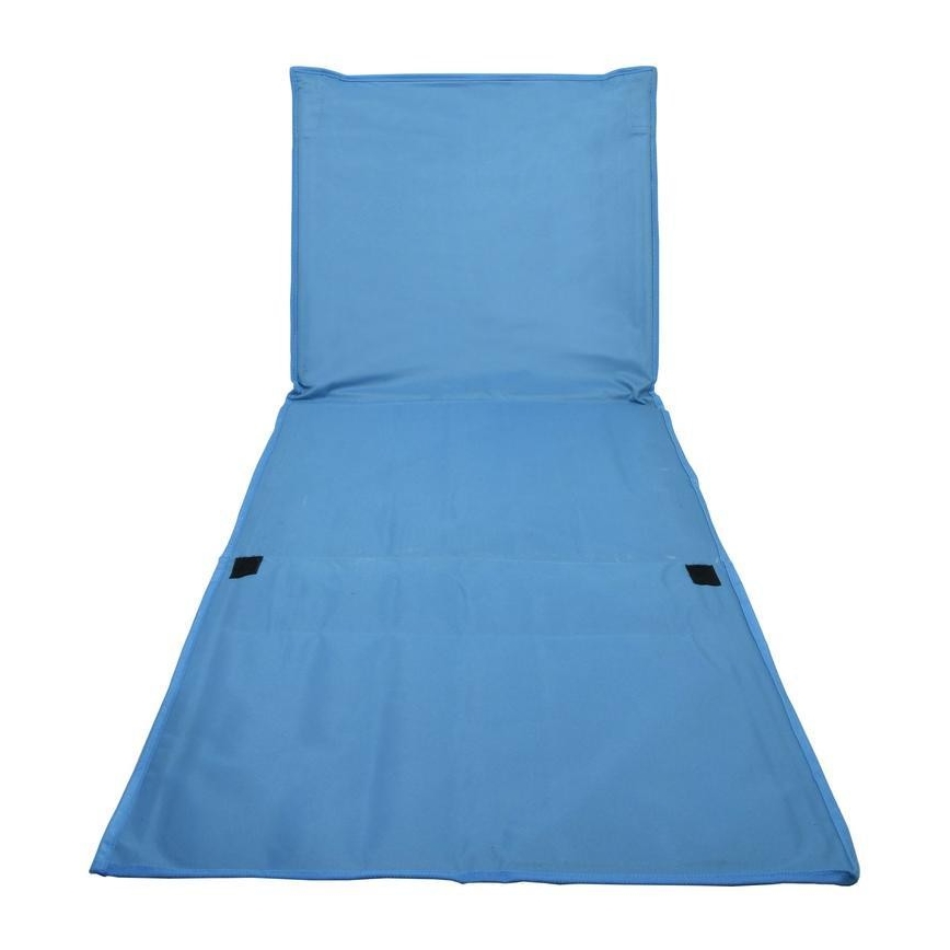 Folding lounger blue 160x55 cm