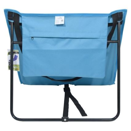 Folding lounger blue 160x55 cm