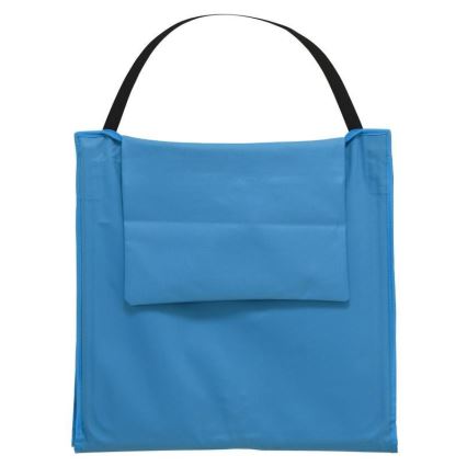 Folding lounger blue 160x55 cm