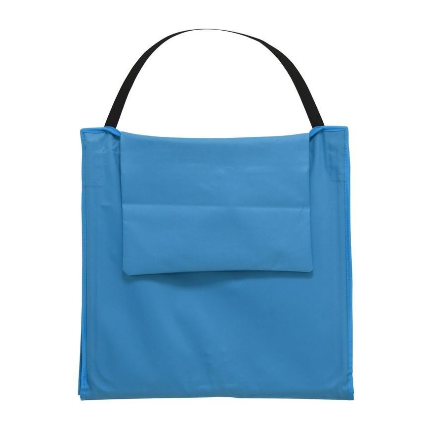 Folding lounger blue 160x55 cm