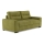 Folding three-seater sofa COMO green