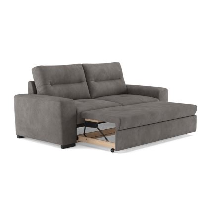Folding three-seater sofa COMO grey
