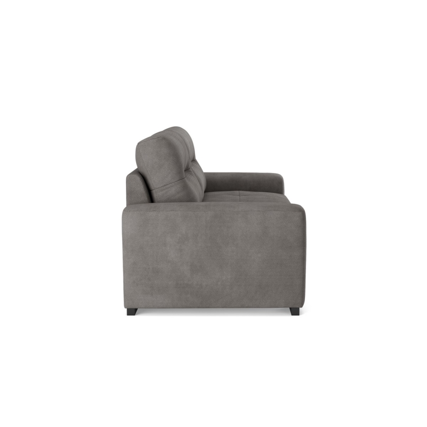Folding three-seater sofa COMO grey