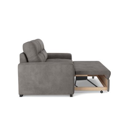Folding three-seater sofa COMO grey
