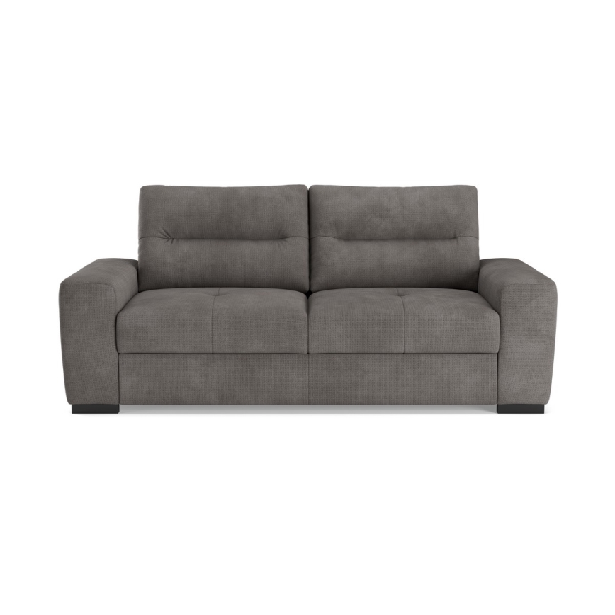 Folding three-seater sofa COMO grey