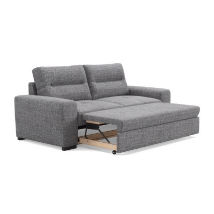 Folding three-seater sofa COMO grey