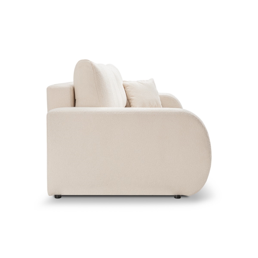 Folding three-seater sofa DESIO beige