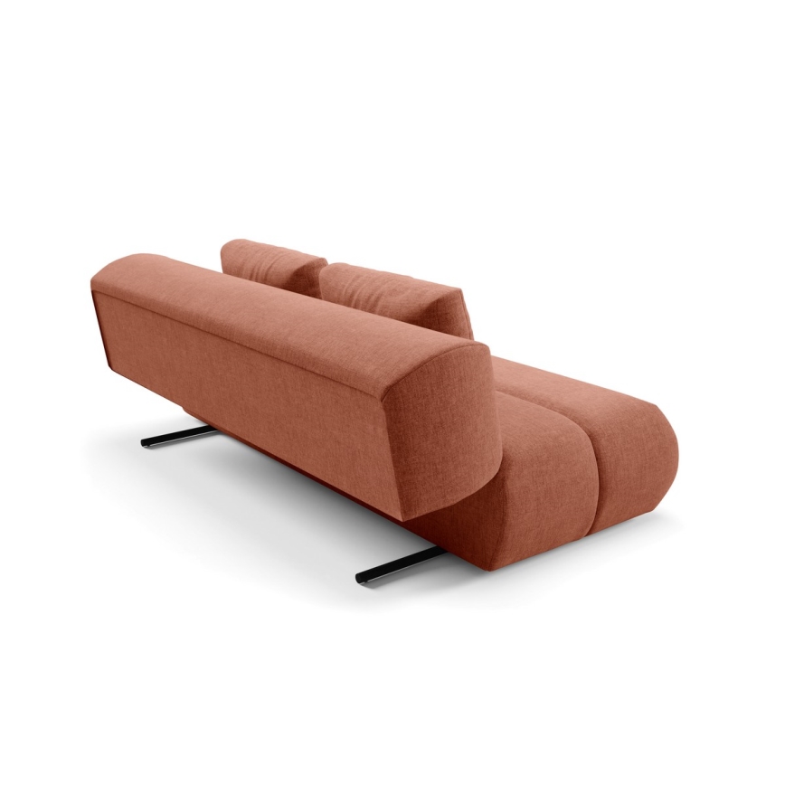 Folding three-seater sofa FANO brown