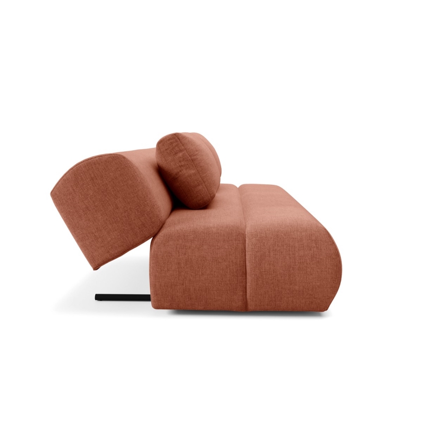 Folding three-seater sofa FANO brown