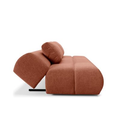 Folding three-seater sofa FANO brown