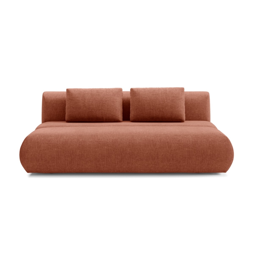 Folding three-seater sofa FANO brown