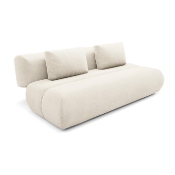Folding three-seater sofa FANO creamy