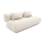 Folding three-seater sofa FANO creamy