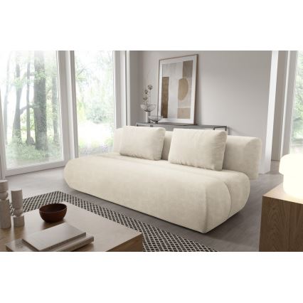 Folding three-seater sofa FANO creamy