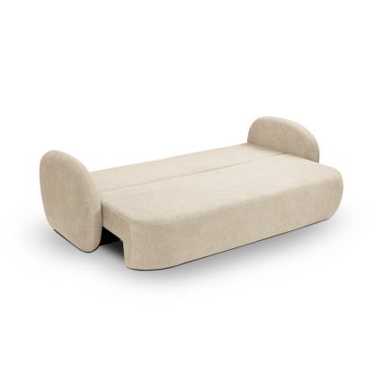 Folding three-seater sofa OLBIA beige