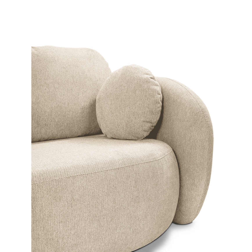 Folding three-seater sofa OLBIA beige