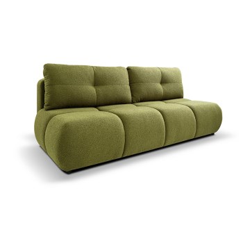 Folding three-seater sofa with a storage space NUORO green