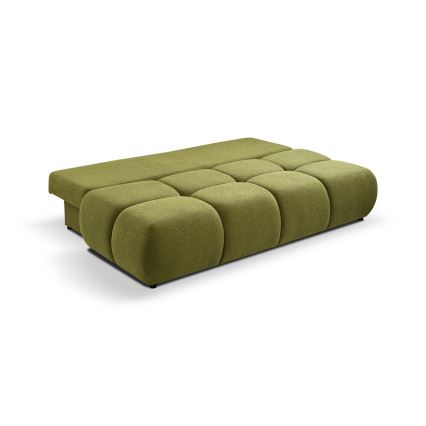 Folding three-seater sofa with a storage space NUORO green