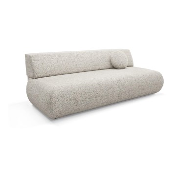 Folding three-seater sofa with a storage space PRATO beige