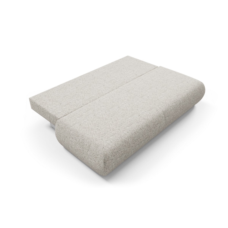 Folding three-seater sofa with a storage space PRATO beige