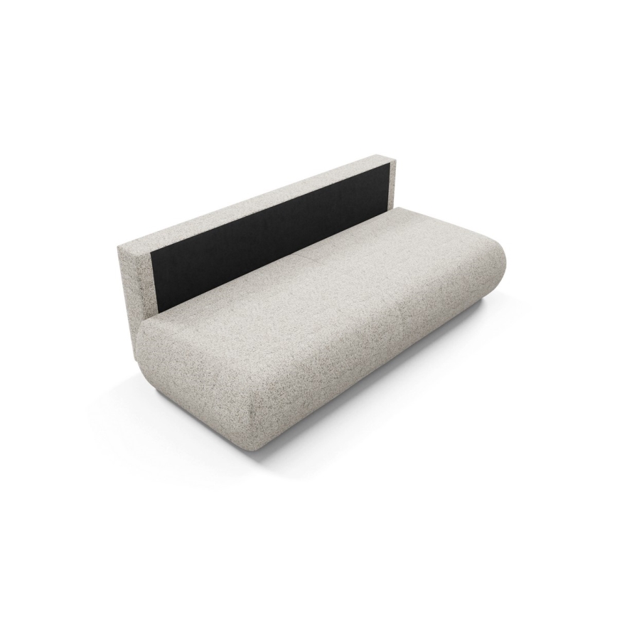 Folding three-seater sofa with a storage space PRATO beige