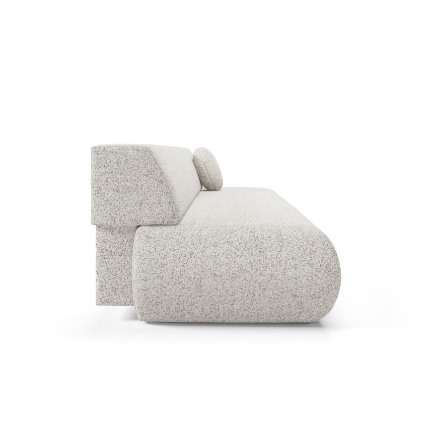 Folding three-seater sofa with a storage space PRATO beige