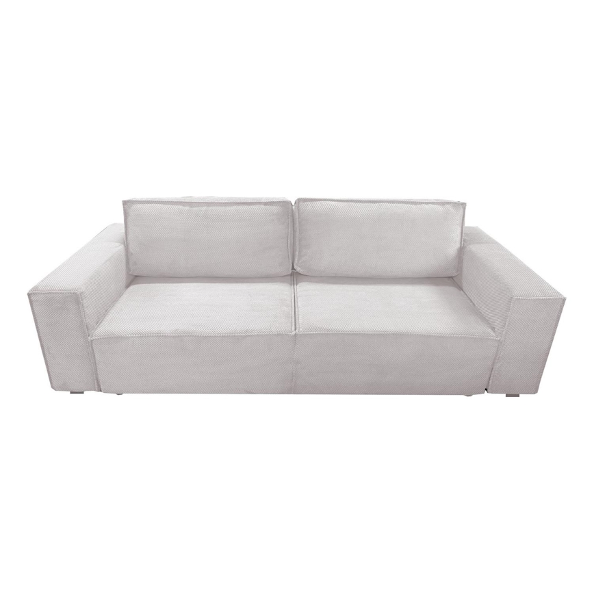 Folding three-seater sofa with a storage space RONDA beige