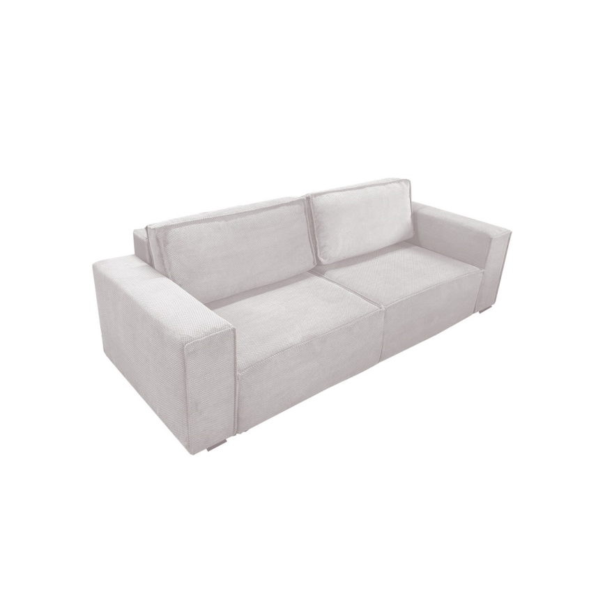 Folding three-seater sofa with a storage space RONDA beige
