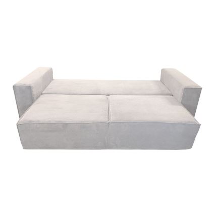 Folding three-seater sofa with a storage space RONDA beige