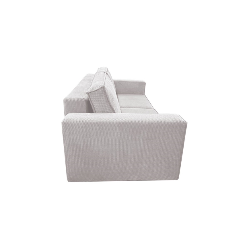 Folding three-seater sofa with a storage space RONDA beige