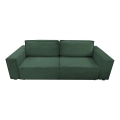 Folding three-seater sofa with a storage space RONDA green