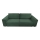 Folding three-seater sofa with a storage space RONDA green