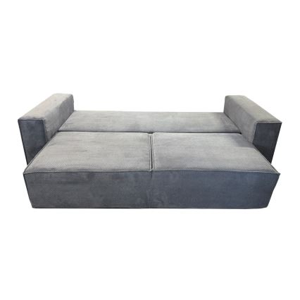 Folding three-seater sofa with a storage space RONDA grey