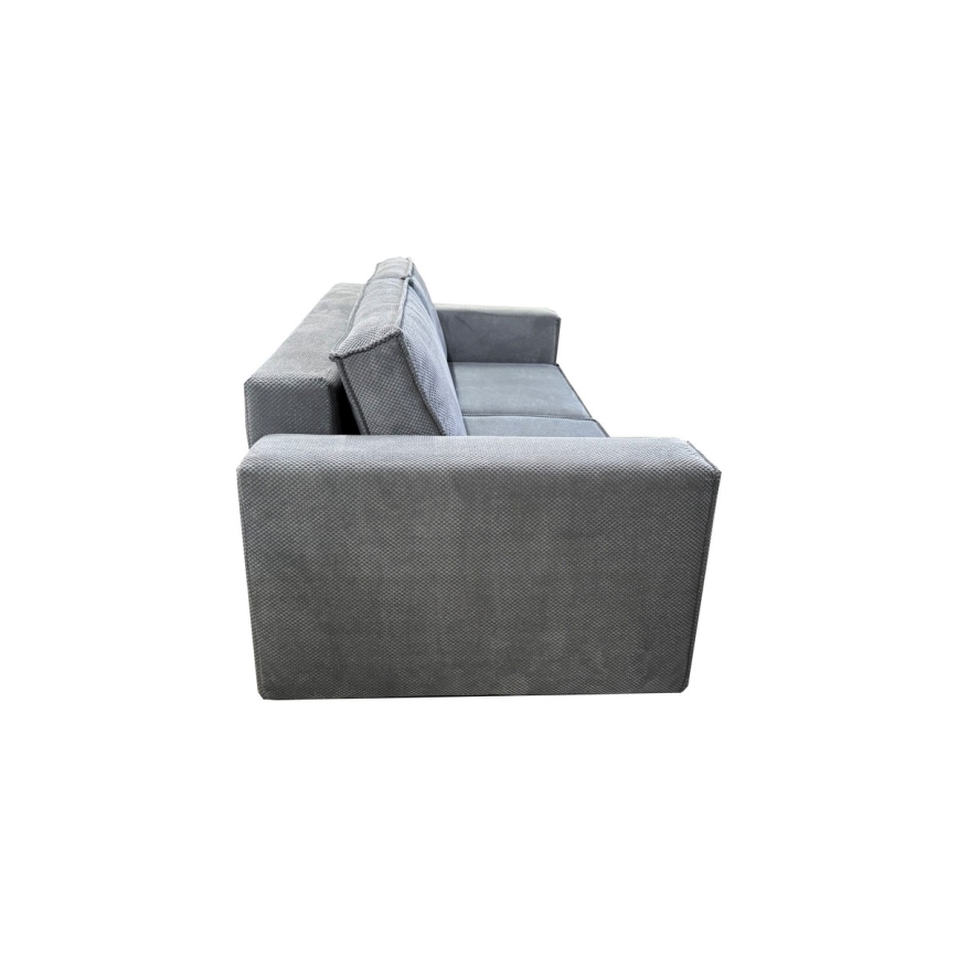 Folding three-seater sofa with a storage space RONDA grey