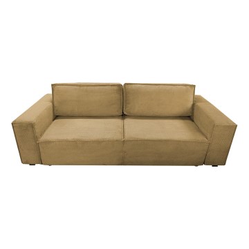 Folding three-seater sofa with a storage space RONDA orange