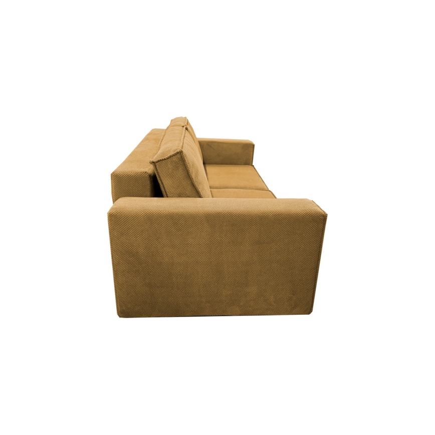 Folding three-seater sofa with a storage space RONDA orange